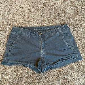 Grey American Eagle Shortie Shorts